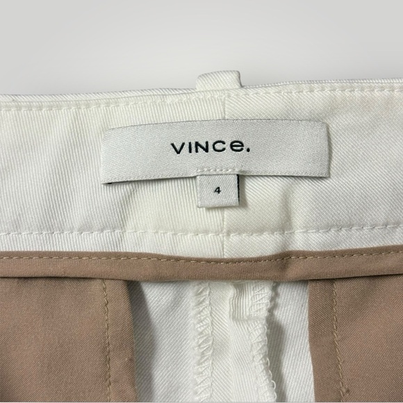 VINCE Mid-Rise Italian Stretch-Cotton Chino Pant Sz 4 White - Picture 12 of 15